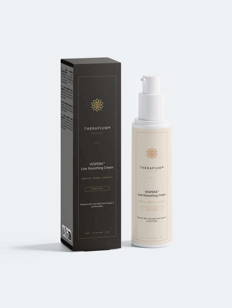 Therapium VESPERA™ Line Smoothing Cream luxury front packshot in cream and copper