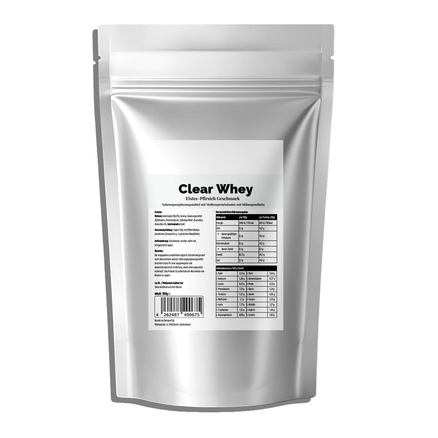 Therapium Clear Whey Protein Iced Tea Peach, 500 g pouch