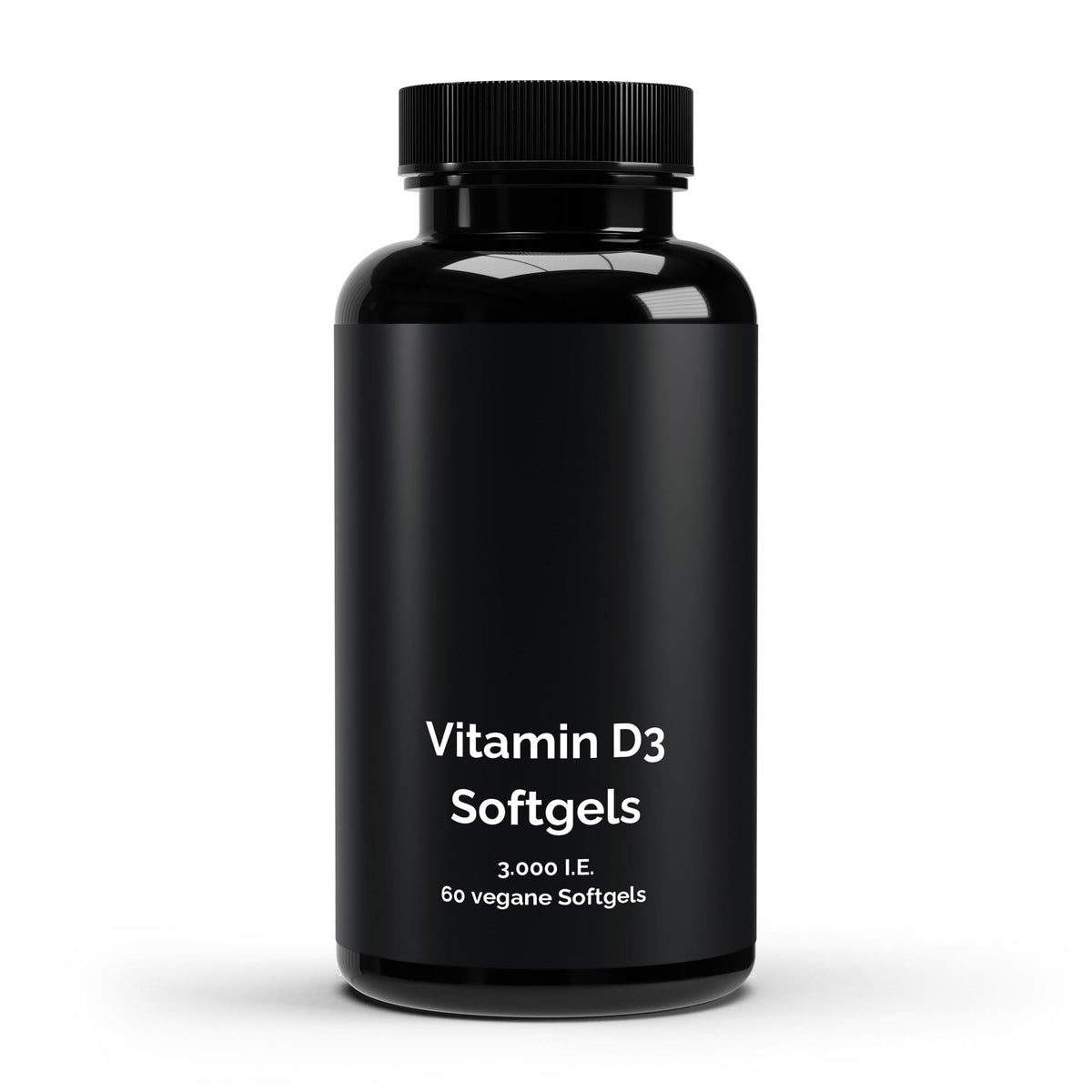 Therapium Vitamin D3 3,000 IU, a jar of 60 vegan softgels in sunflower oil