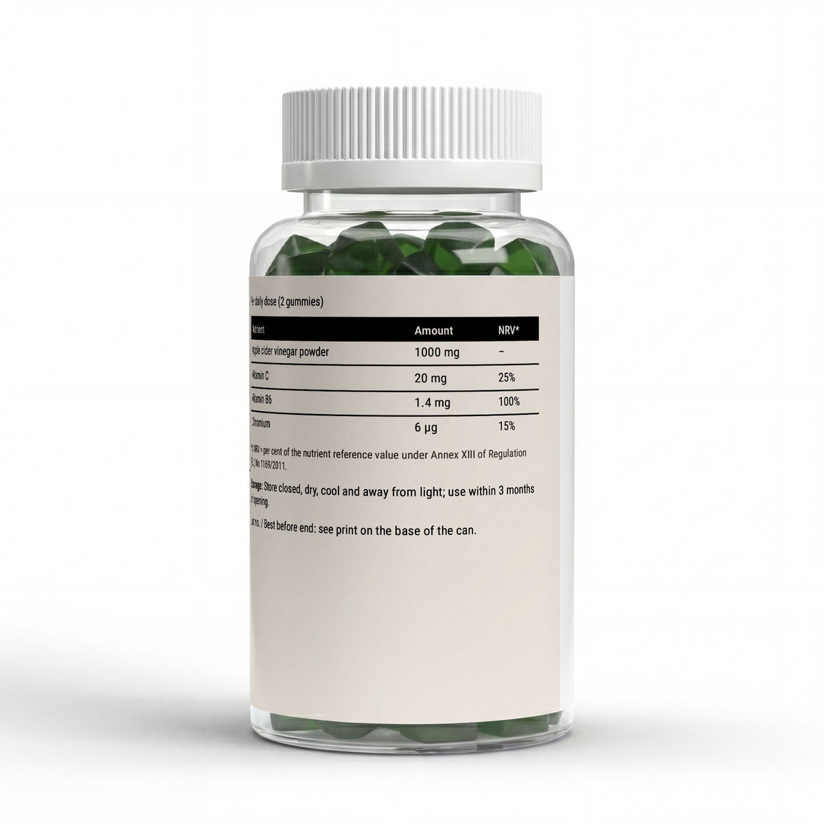 Therapium apple cider vinegar c b6 chromium gummies 60 pcs — Label: Printed on the label