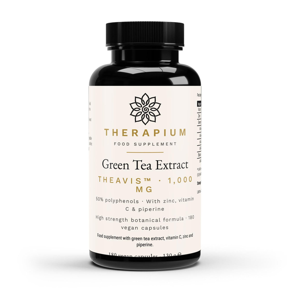 Therapium green tea extract 1000 mg 180 vegan capsules — studio