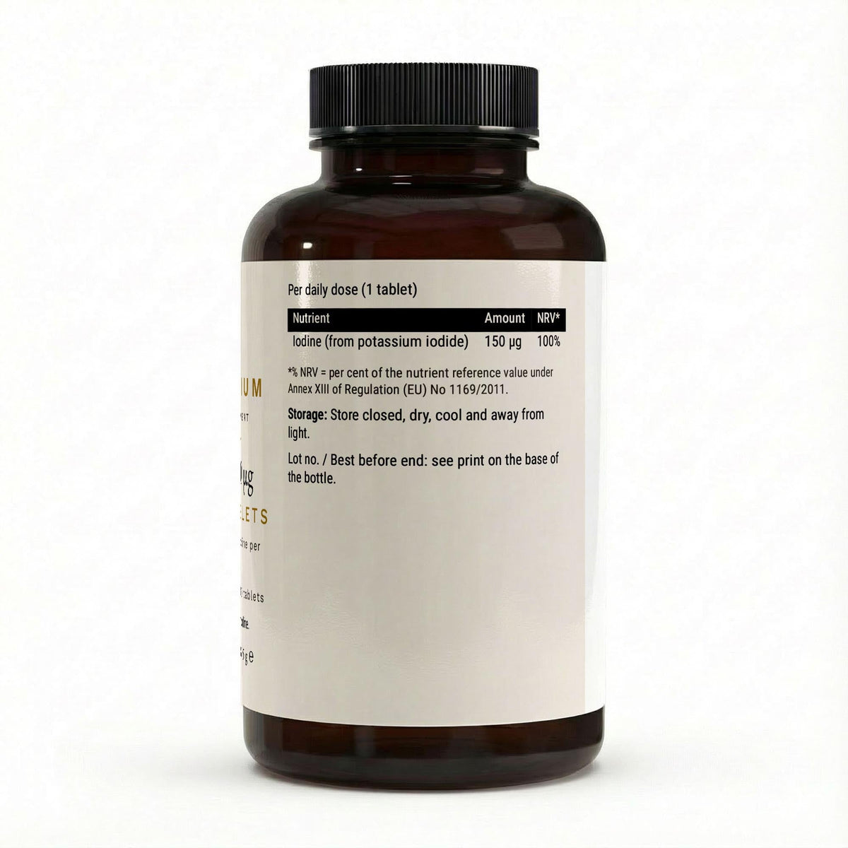 Therapium IODARIS Iodine 150 µg — label with the iodine line