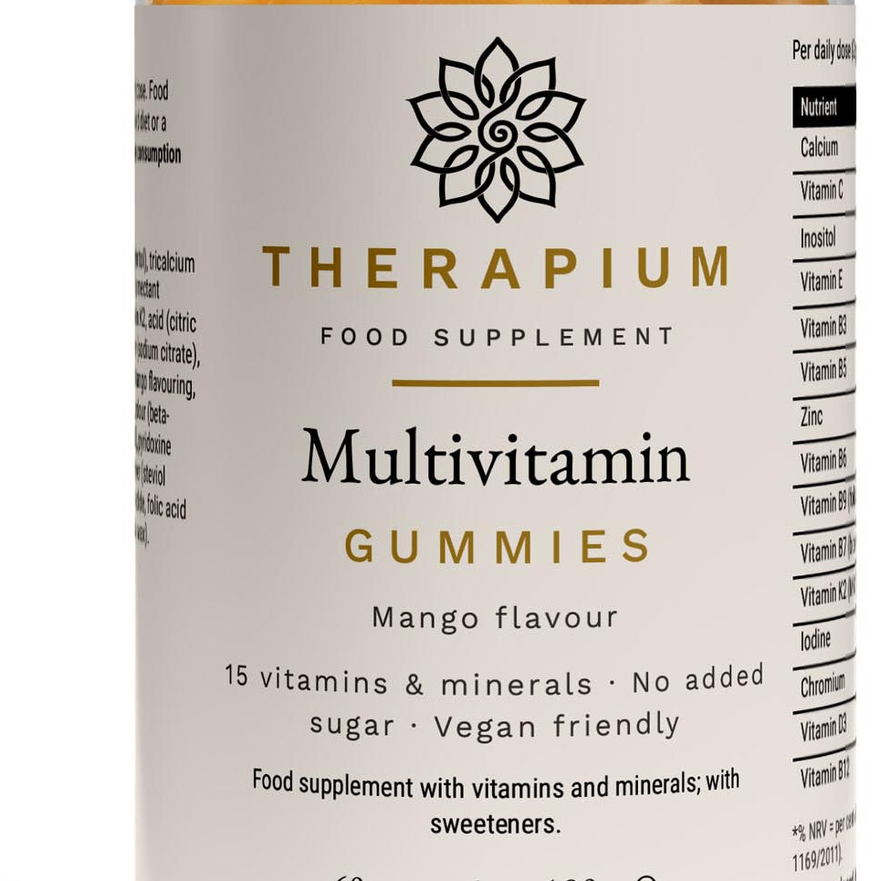 Therapium Multivitamin Gummies — close-up of the front label