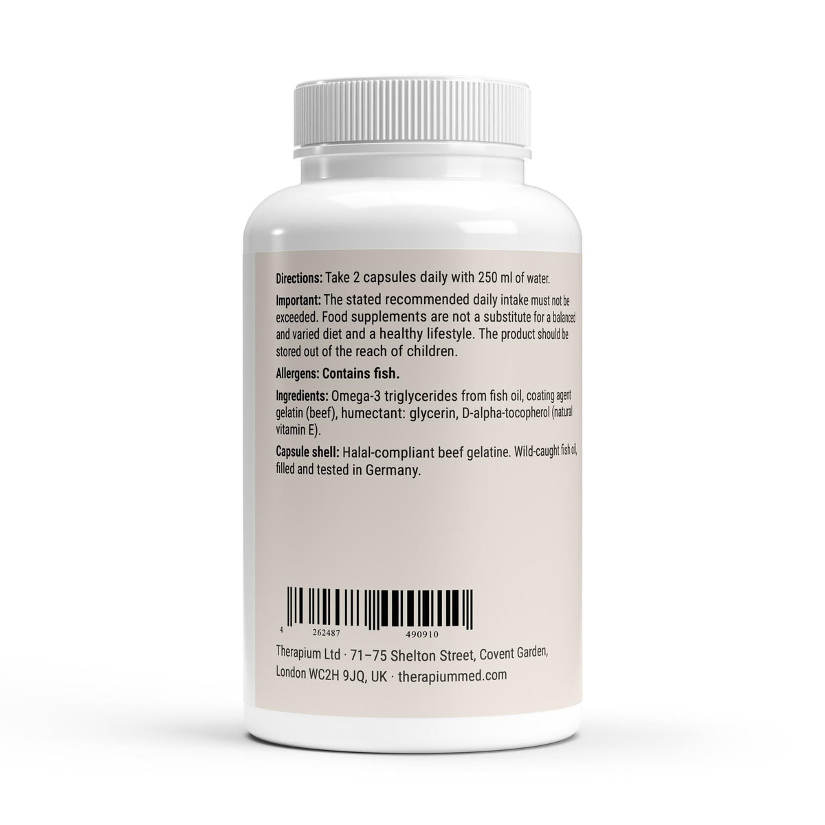 Therapium omega 3 max 35 25 120 softgels — Label: Printed on the label