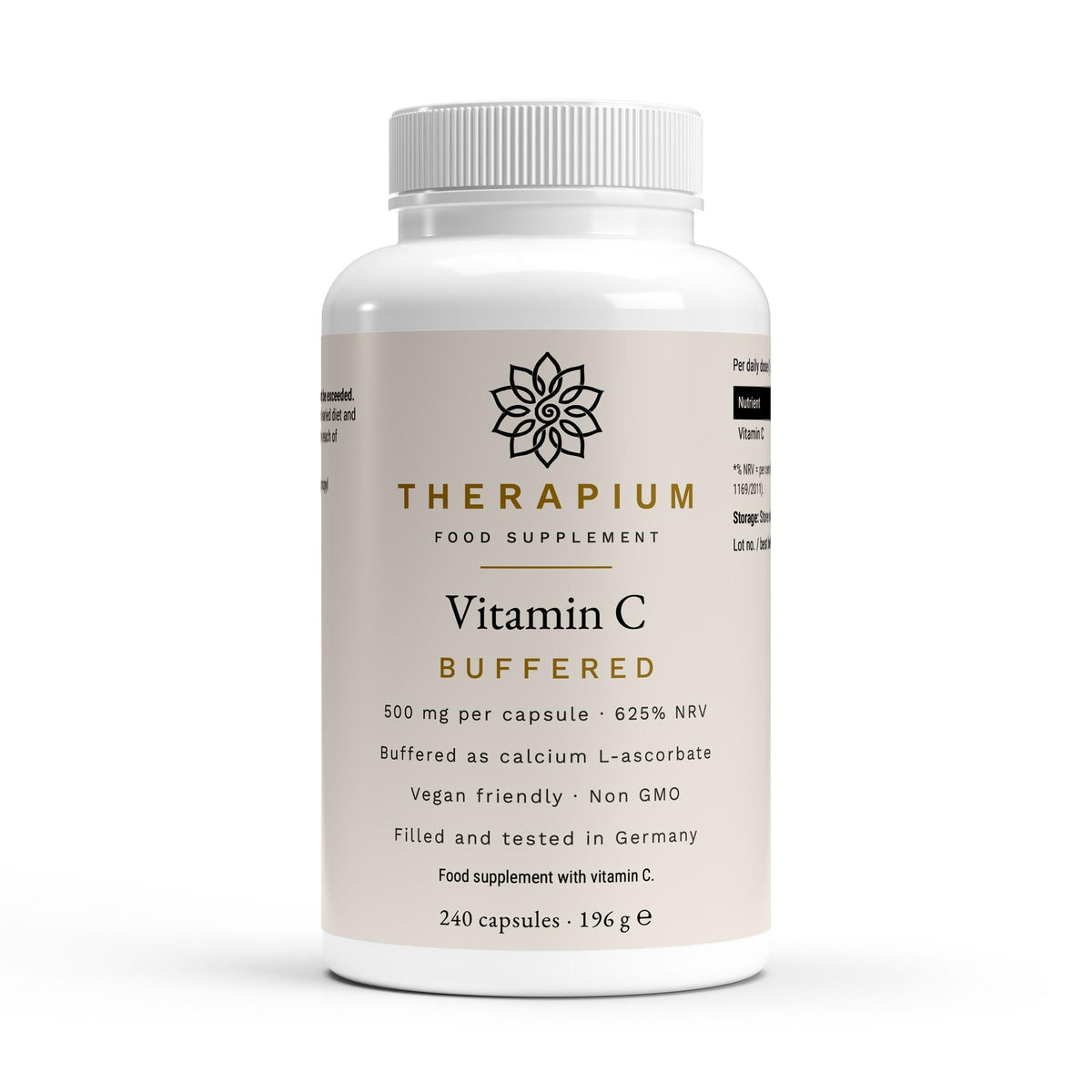 Therapium buffered vitamin c 500 mg 240 capsules — Studio: The can