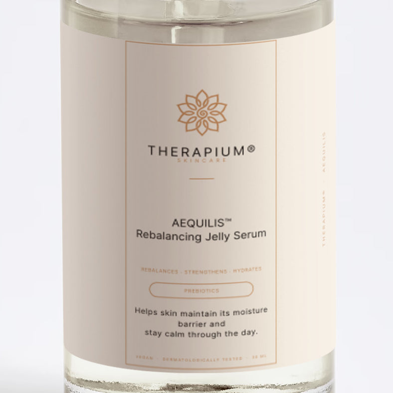 The front label of the AEQUILIS™ bottle
