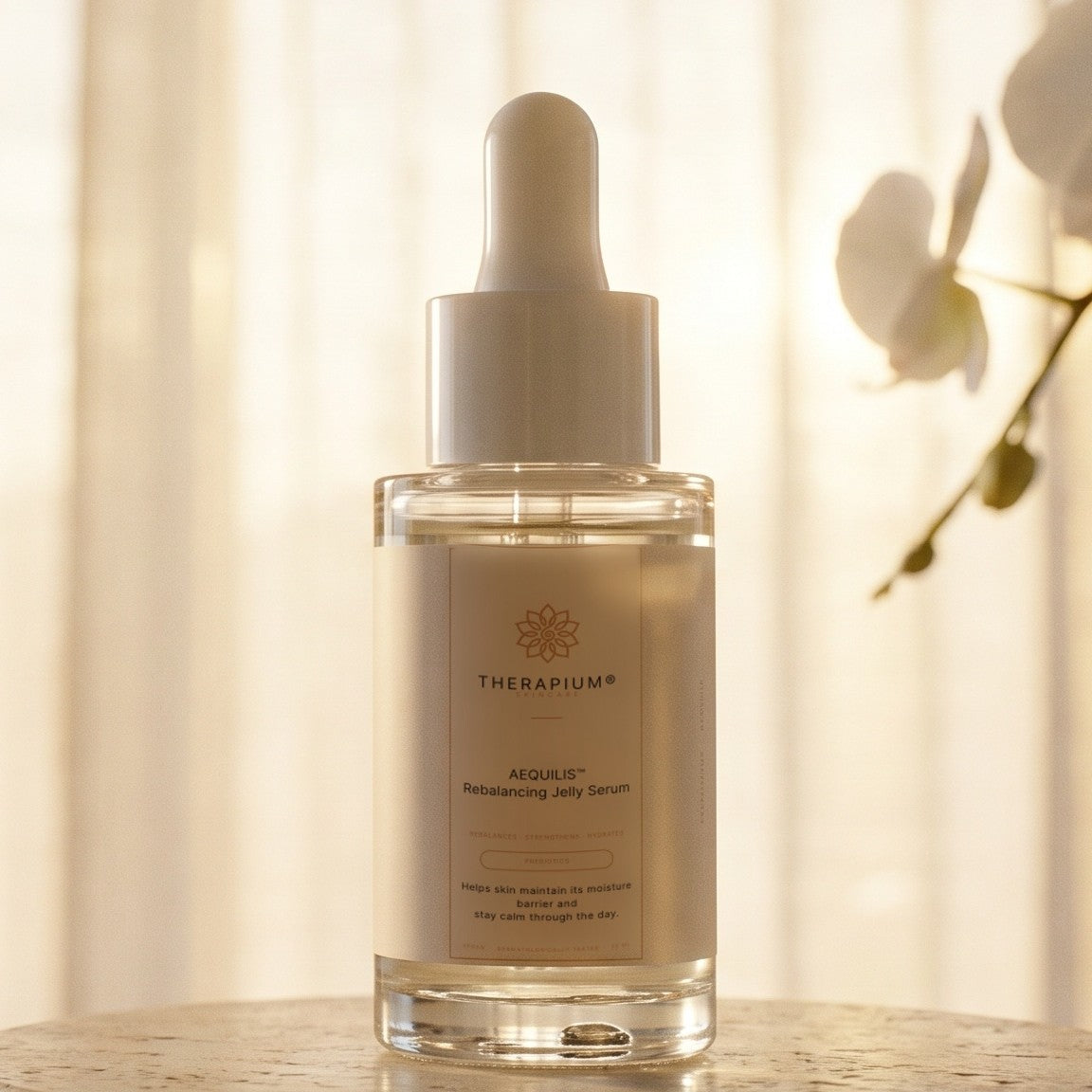 Therapium AEQUILIS™ Rebalancing Jelly Serum, styled scene