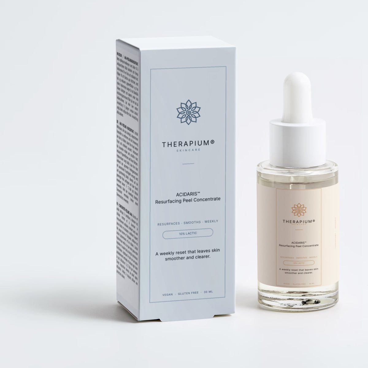 Therapium ACIDARIS™ Resurfacing Peel Concentrate, studio photo