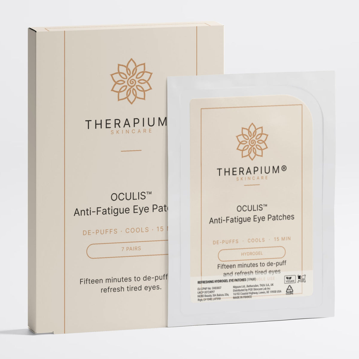 Therapium OCULIS™ Anti-Fatigue Eye Patches, studio photo