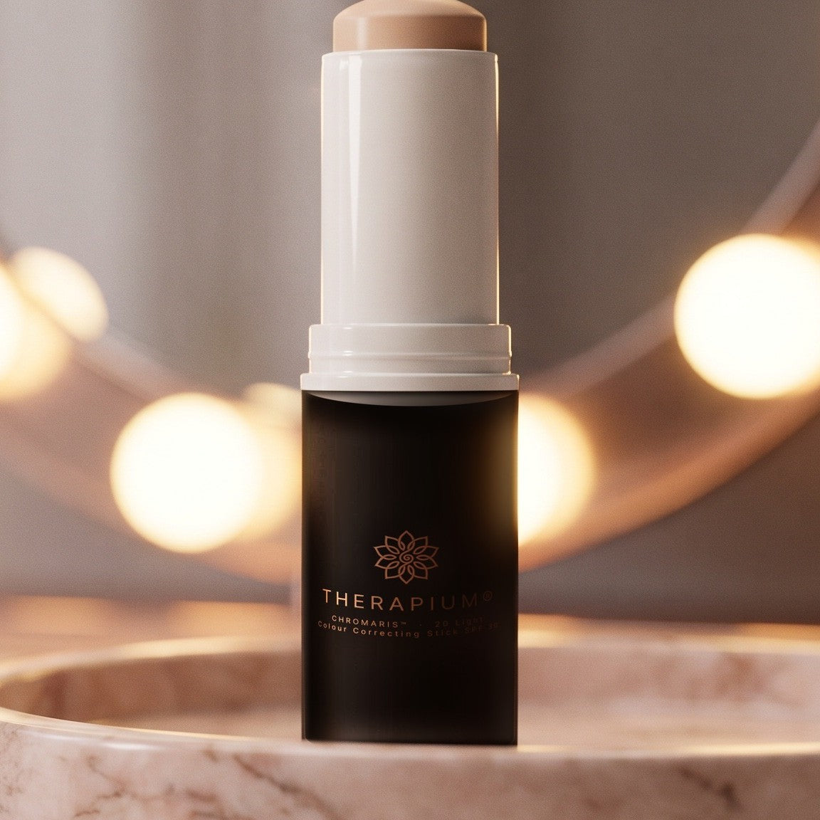 Therapium CHROMARIS™ stick CC cu ceramide SPF 30 — nuanța 20 Light, scenă stilizată