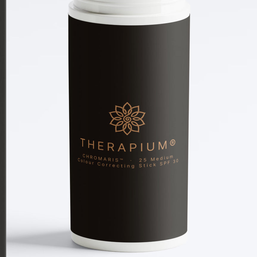 Therapium CHROMARIS™ stick CC cu ceramide SPF 30 — nuanța 25 Medium, eticheta din față
