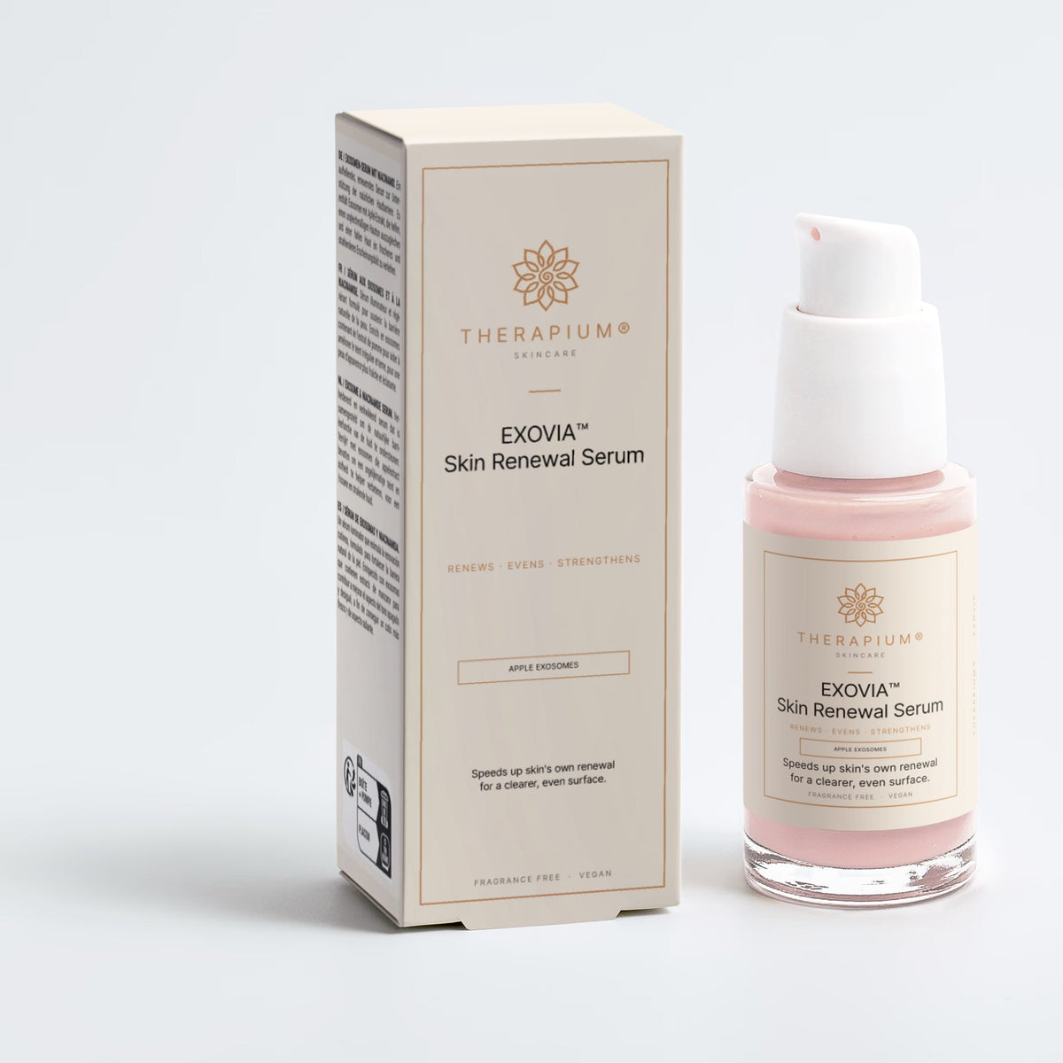 Therapium EXOVIA™ Skin Renewal Serum, studio photo