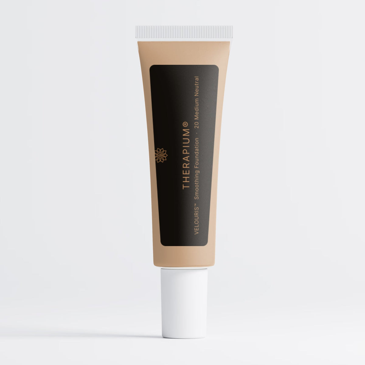 Therapium VELOURIS™ Smoothing Foundation — 20 Medium Neutral, studio photo