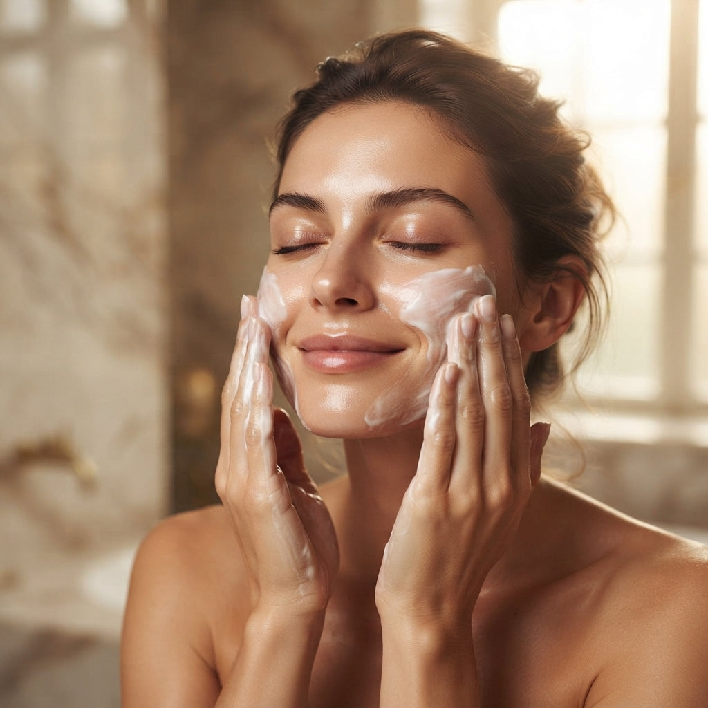 Therapium LACTÉA™ Gentle Cleansing Milk, in use