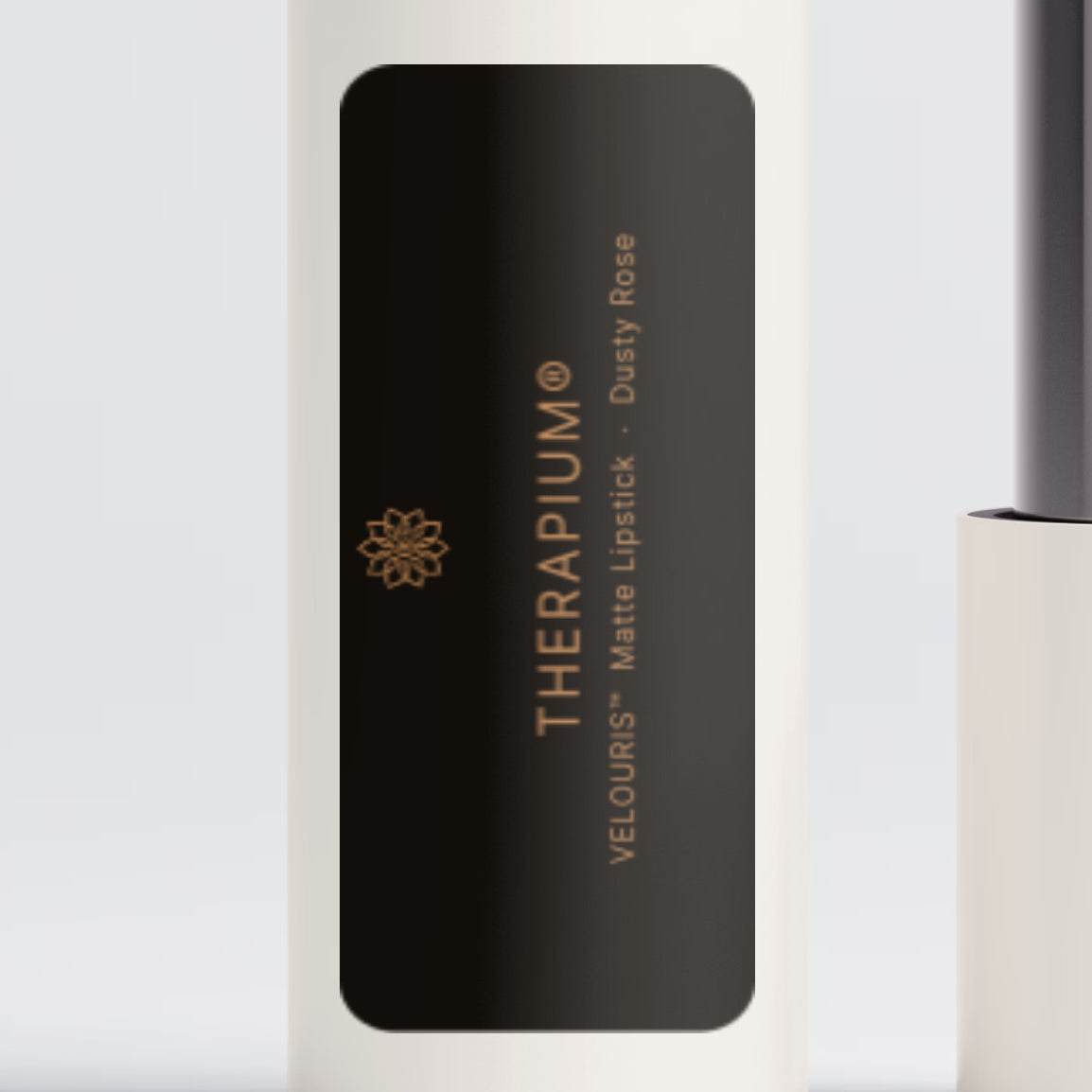Therapium VELOURIS™ Matte Lipstick — Dusty Rose, front label