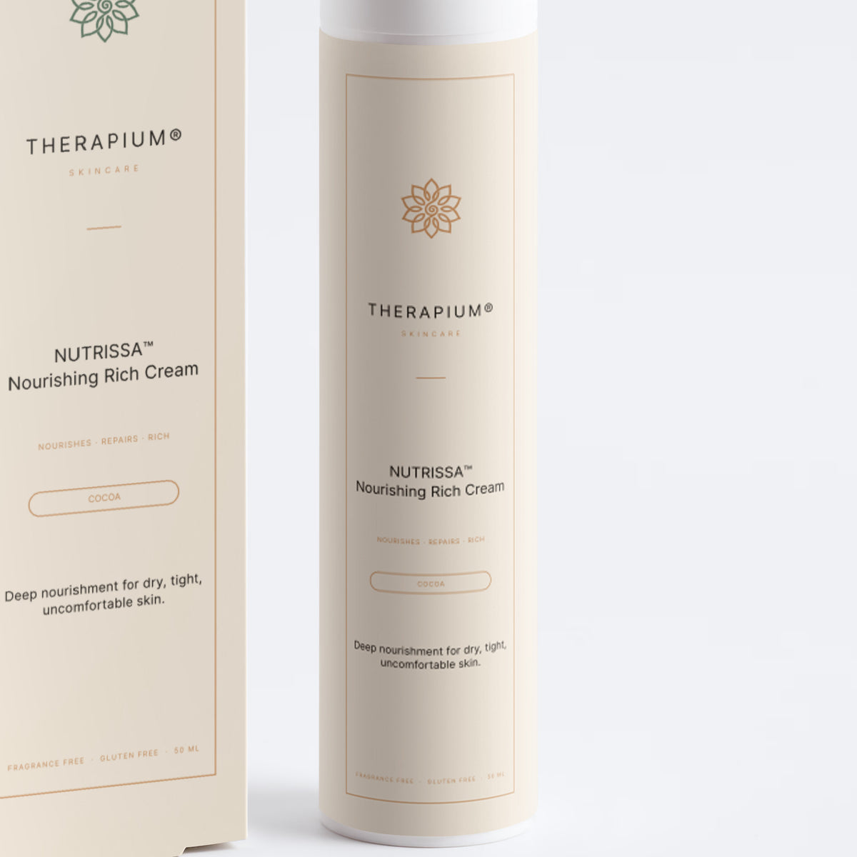 Therapium NUTRISSA™ Nourishing Rich Cream, front label