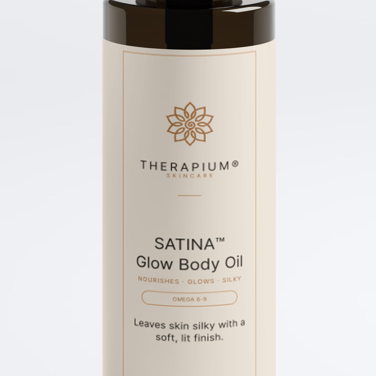 Therapium SATINA™ Glow Body Oil, front label