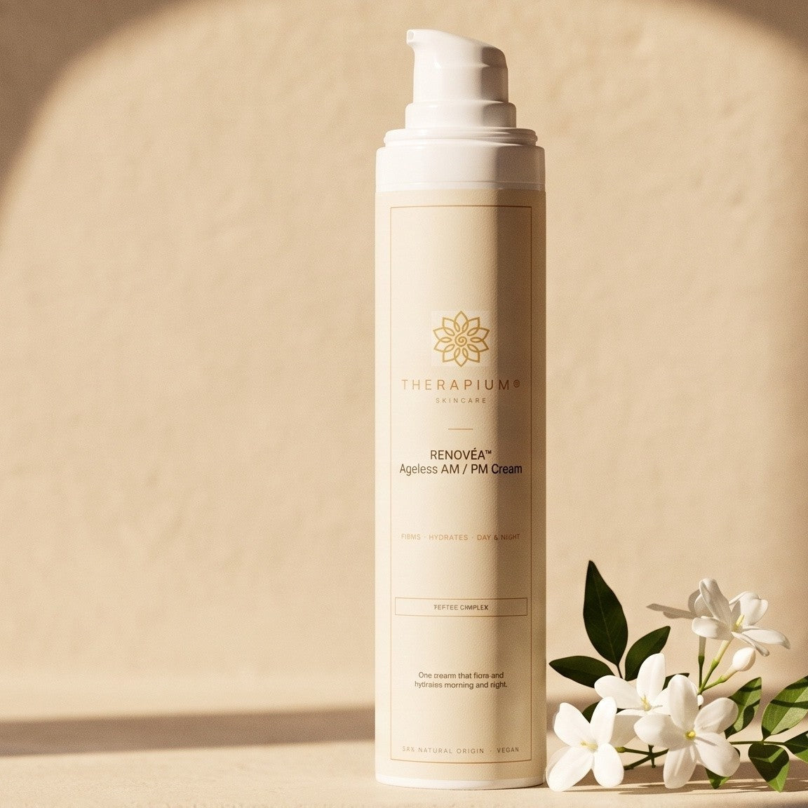 Therapium RENOVÉA™ Ageless AM / PM Cream, styled scene