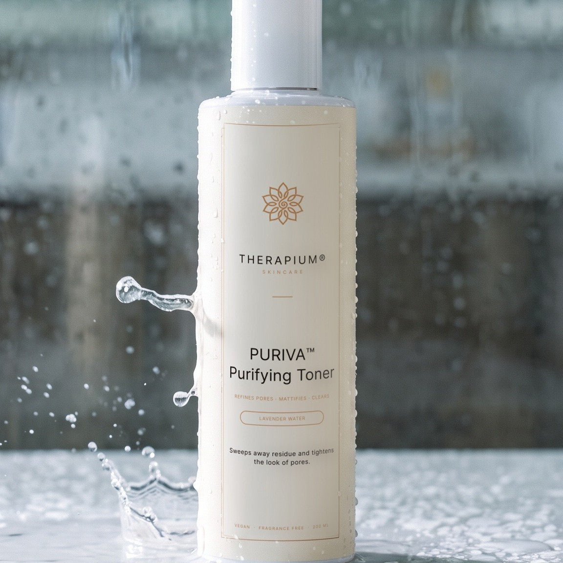 Therapium PURIVA™ Purifying Toner, styled scene