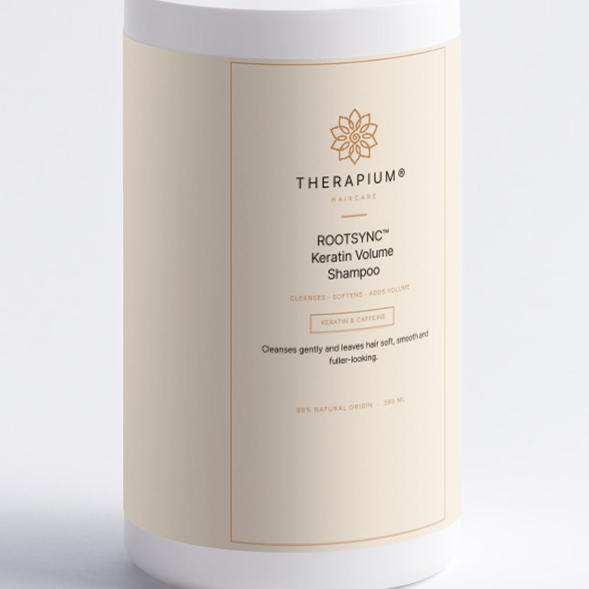 Therapium ROOTSYNC™ Keratin Volume Shampoo, front label