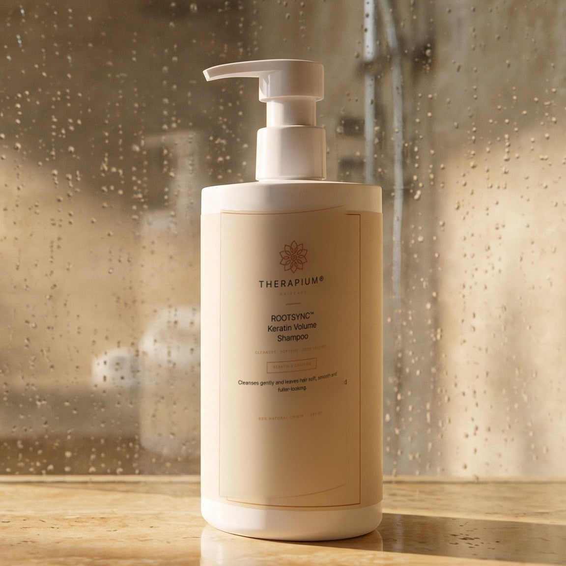 Therapium ROOTSYNC™ Shampoo, styled scene