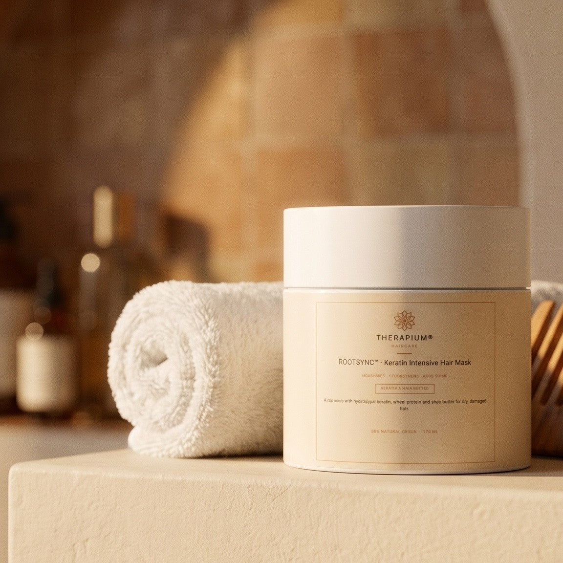 Therapium ROOTSYNC™ Mask, styled scene