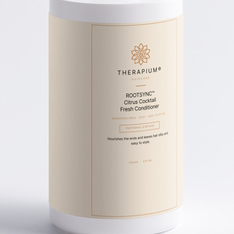 The front label of the ROOTSYNC™ conditioner bottle