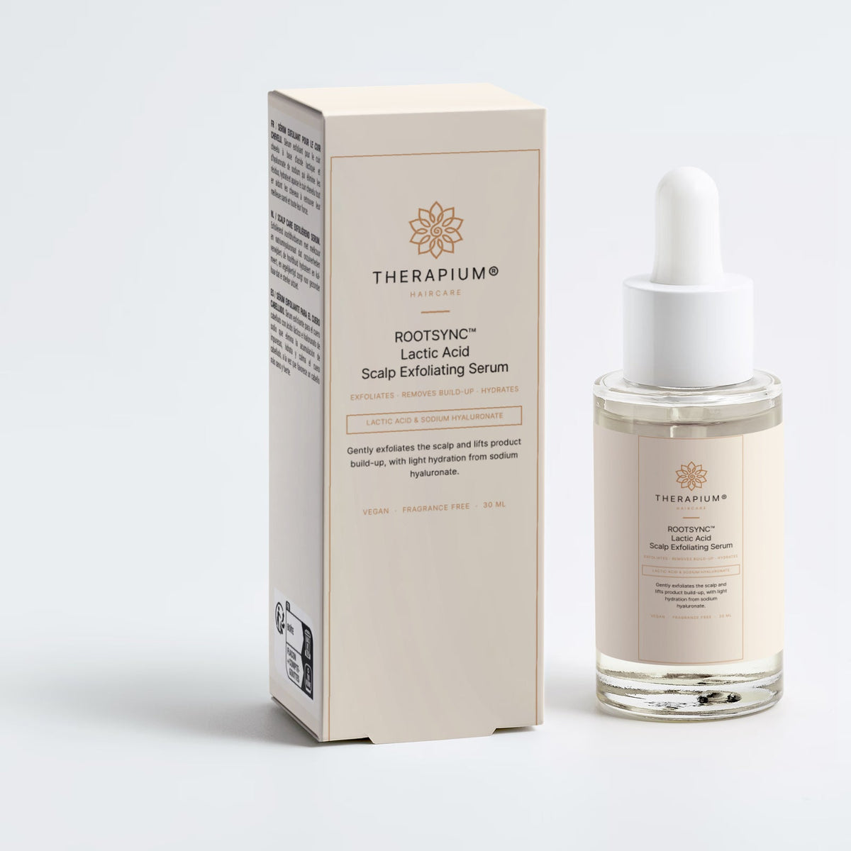 Therapium ROOTSYNC™ Lactic Acid Scalp Exfoliating Serum, studio photo