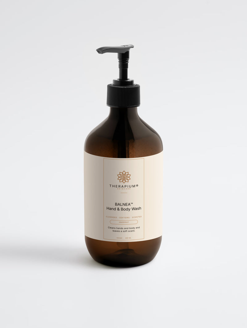 Therapium BALNEA™ Hand & Body Wash — Grapefruit, shown upright against a plain studio background