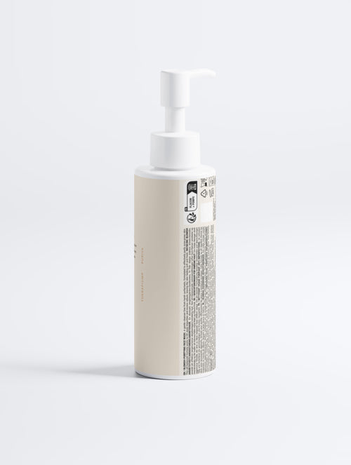 Therapium PURIVA™ Purifying Face Wash angled view showing minimalist copper branding