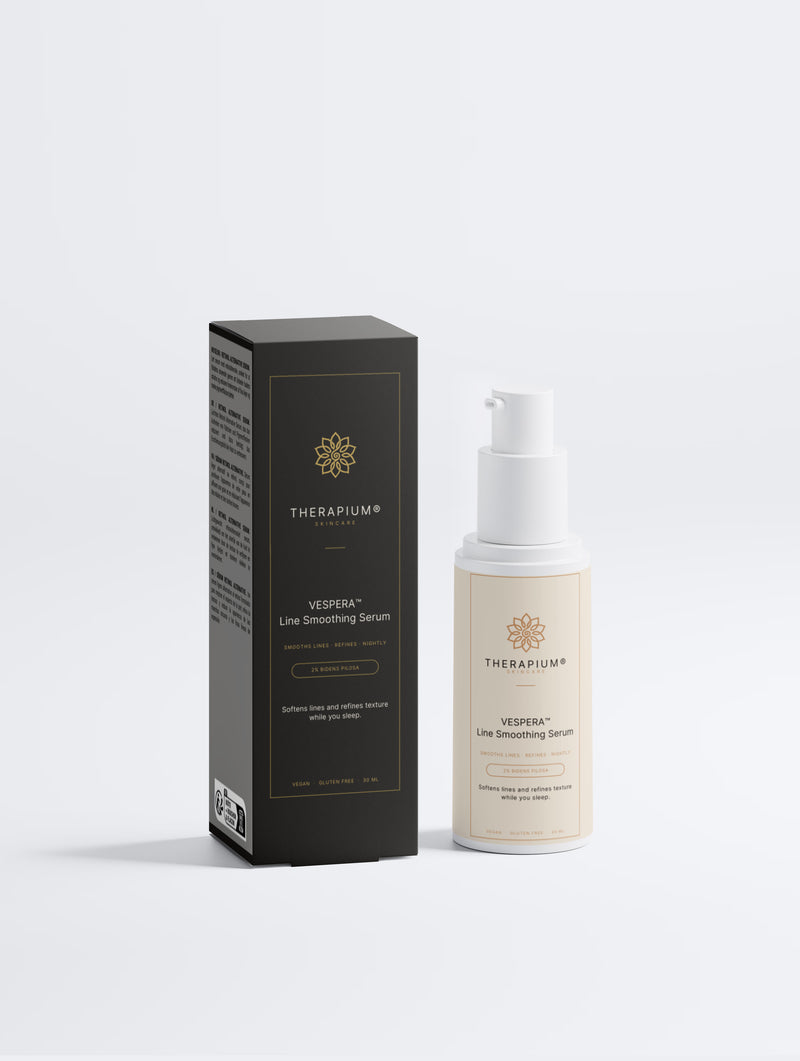 Therapium VESPERA™ Line Smoothing Serum luxury front packshot in cream and copper