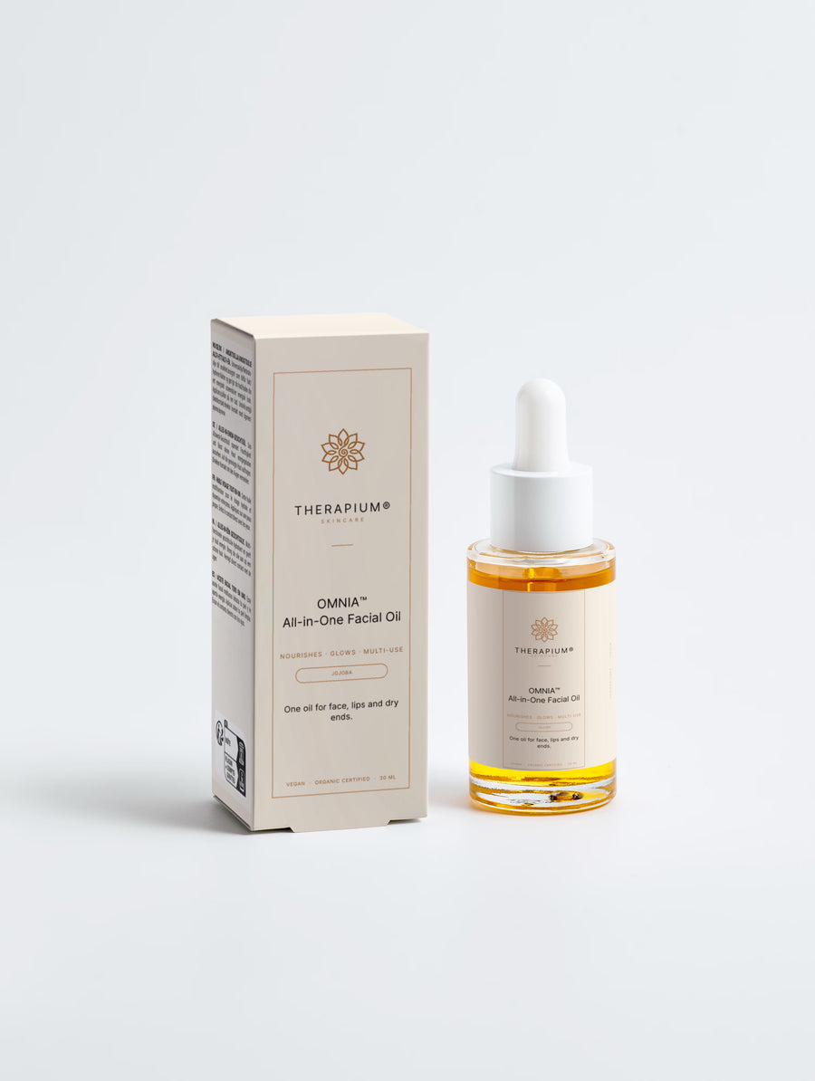 Therapium OMNIA™ All-in-One Facial Oil luxury packshot