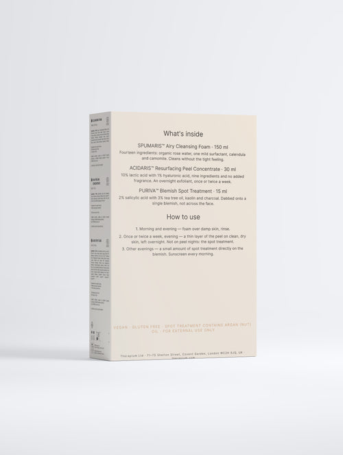 Therapium Clear Skin Set - Routine Box View 2