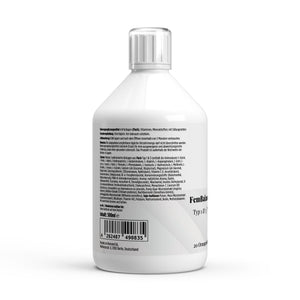 FemBalance Shots Plus+ — label with ingredients and directions