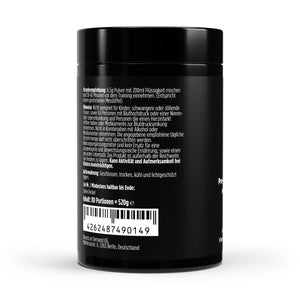 Therapium Pre-Workout Booster Raspberry, a 520 g tin of powder