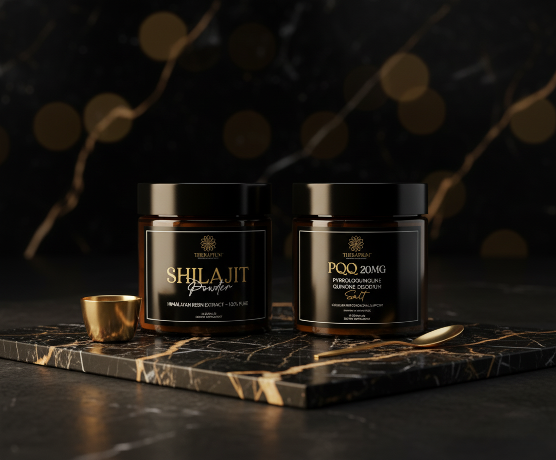 THERAPIUM™ Vitality Stack – Pudră Shilajit 30g + Capsule PQQ (30)
