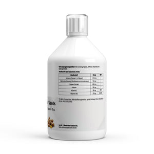 Ginseng Power Plus+ — label with nutrition information