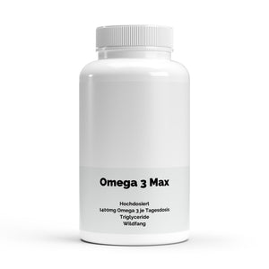 Therapium Omega 3 Max 35/25, a jar of 120 softgels with concentrated fish oil