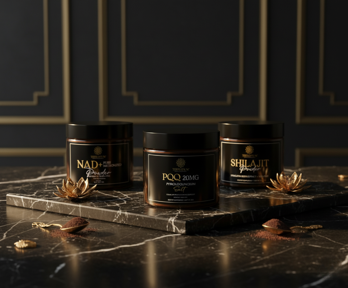 Stivă de suport celular THERAPIUM™ – NAD+, PQQ și Shilajit