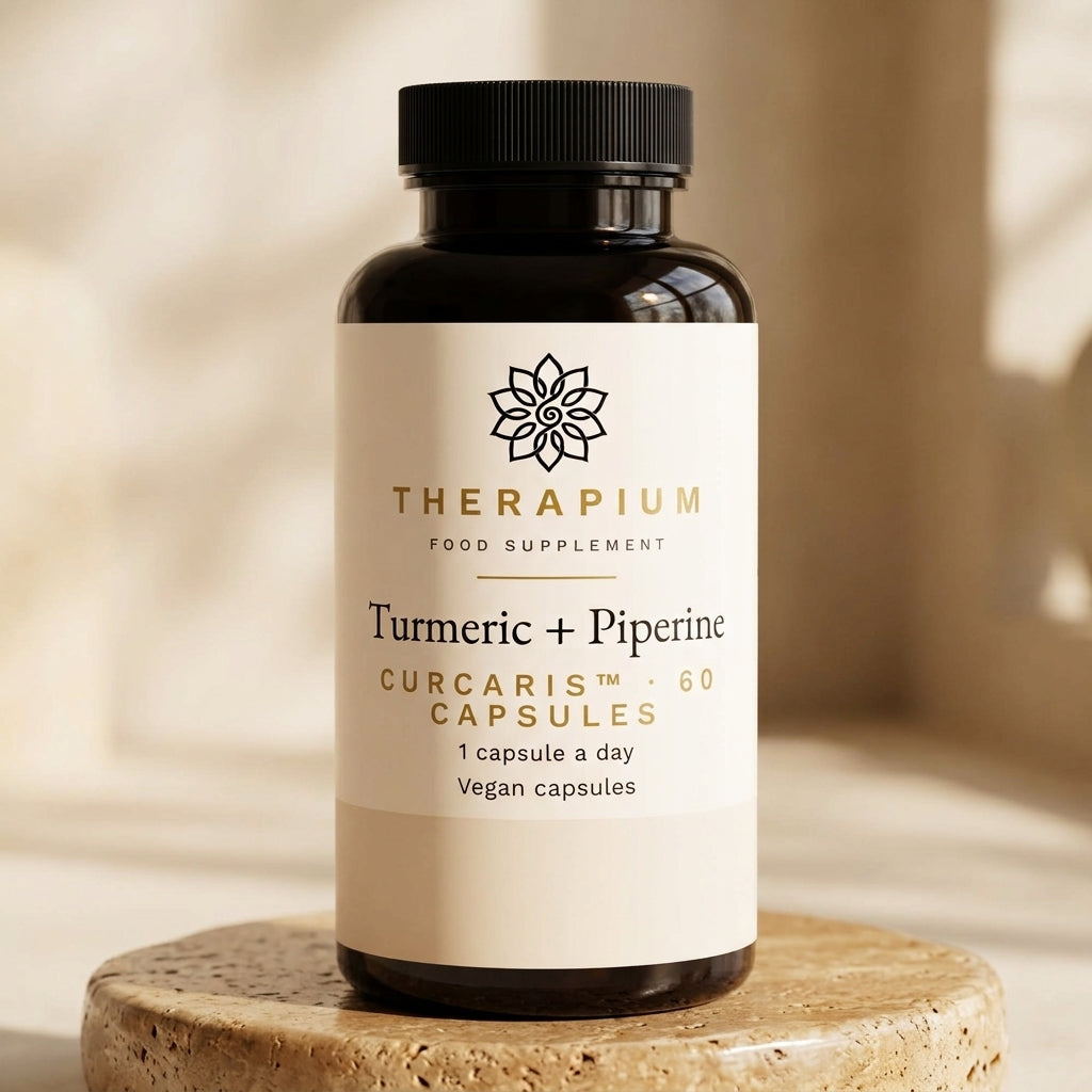 Therapium CURCARIS™ Turmeric + piperină — 60 de capsule