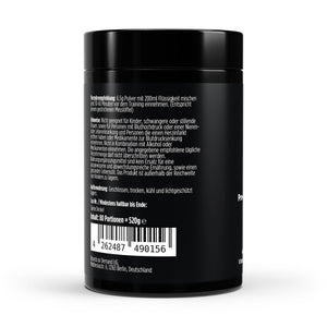 Therapium Pre-Workout Booster Apple, a 520 g tin of powder