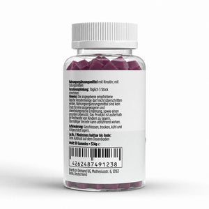 Therapium Creatine Gummies Cherry, a jar of 90 gummies with creatine monohydrate