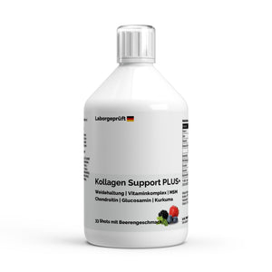 Therapium Collagen Support PLUS+ Shots Wild Berry, 500 ml bottle