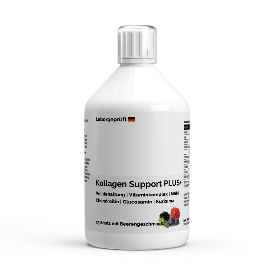 Therapium Collagen Support PLUS+ Shots Wild Berry, 500 ml bottle