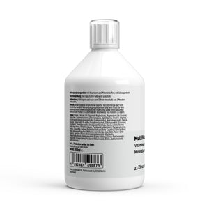 Multivitamin Basic Shots Plus+ — label with ingredients and directions
