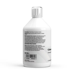 Ginseng Power Plus+ — label with ingredients and directions