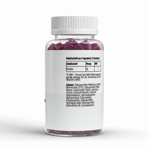 Therapium Creatine Gummies Cherry, a jar of 90 gummies with creatine monohydrate