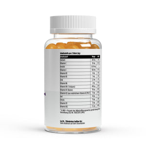 Therapium Multivitamin and Mineral Gummies, a jar of 60 gummies with ten vitamins and essential minerals