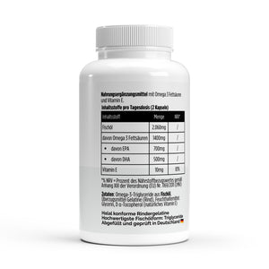 Therapium Omega 3 Max 35/25, a jar of 120 softgels with concentrated fish oil
