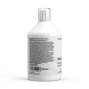Vita Complete PLUS+ Shots — label with ingredients and directions